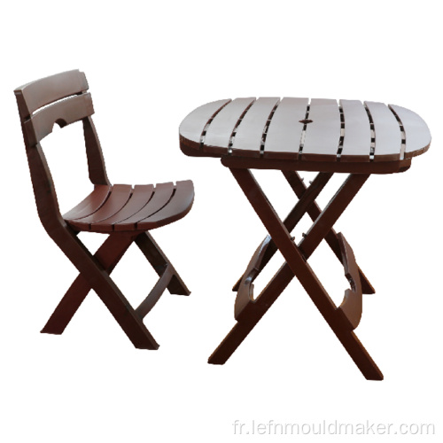 Chaise de table en plastique de moule de jardin en plastique extérieur